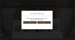 Desktop Screenshot of lostriverwinery.com