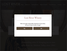 Tablet Screenshot of lostriverwinery.com